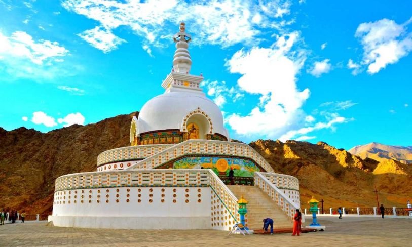 Shanti Stupa in Leh